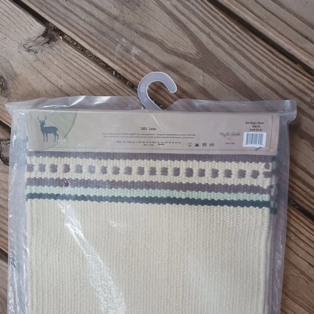 SET OF 4: NOS 100% COTTON Deer Themed Placemats 18 x 12